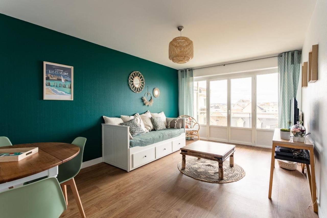 Le Petit Sillon - Joli T2 Renove Vue Mer Parking Saint-Malo Bagian luar foto